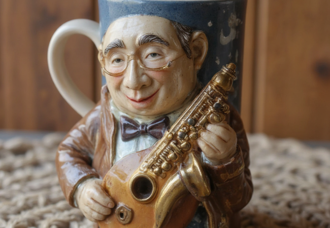 coffe song mug - "coffee mug with a sleepy jazz singer"